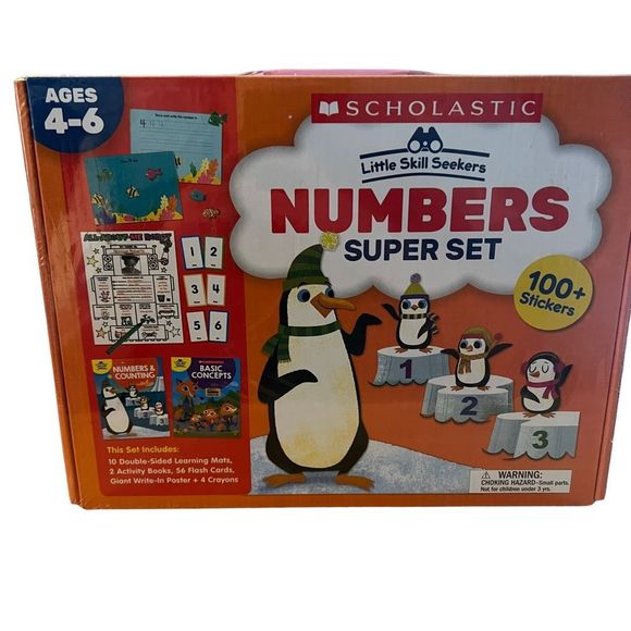 Scholastic Little Skill Seekers Numbers Super Set Ages 4-6 Includes 2 Wkbks‎ - Picture 2 of 5